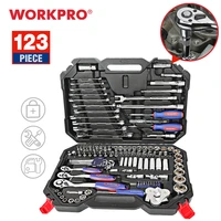 workpro car repair tool set mechanic tool kits screwdrivers ratchet spanner wrenches sockets