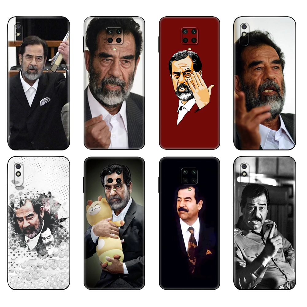 

Черный чехол из ТПУ для Xiaomi Redmi 7A, 8, 8A, 9, 9A, 9C, чехол для Redmi Note 8T, 8 Pro, T, Note 9, 9S, 9 Pro, чехол Саддама Хуссейна, Ирака, арабский