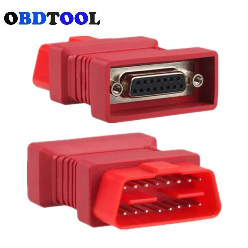 Автомобильный программатор ключей, автомобильный диагностический инструмент DB 15PIN к OBD2 OBDII 16-контактный разъем для X300 + X100 + X200 + сканер DB15 контактный адаптер