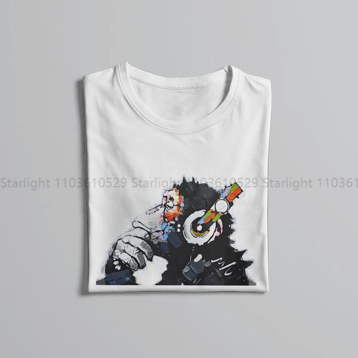 Веселая обезьяна DJ искусство для мужчин Бэнкси одежда футболка мягкая