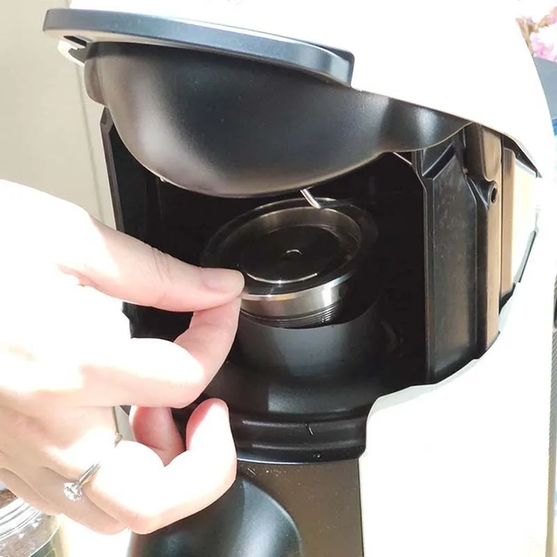 Promotion! Reusable Coffee Filter Pod Stainless Steel Refillable Capsules Compatible Vertuo Capsule For Nespresso |