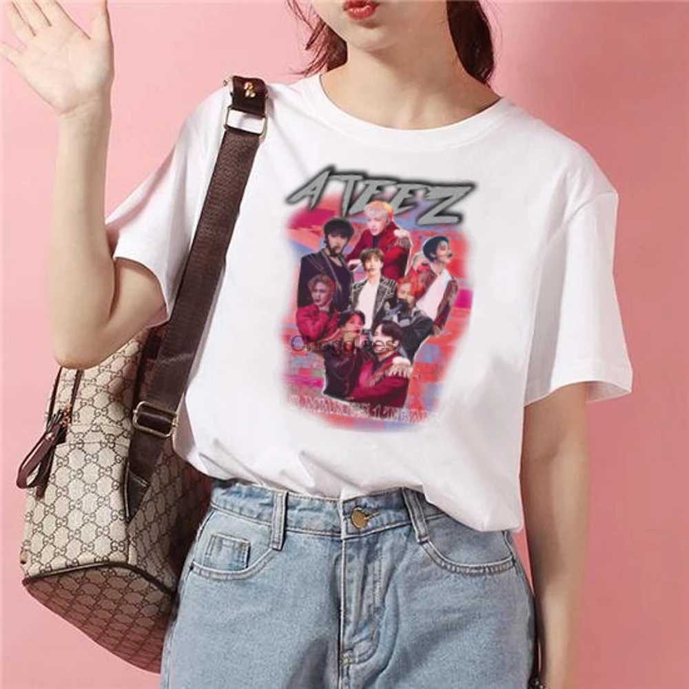 Футболка Ateez Kpop Hongjoong Seonghwa Yunho Yeosang San Mingi Wooyoung Jongho
