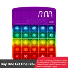 Калькулятор с клавиатурой, игрушки-антистресс с пузырьками, забавная сенсорная игрушка-сжималка для взрослых и детей, забавный подарок