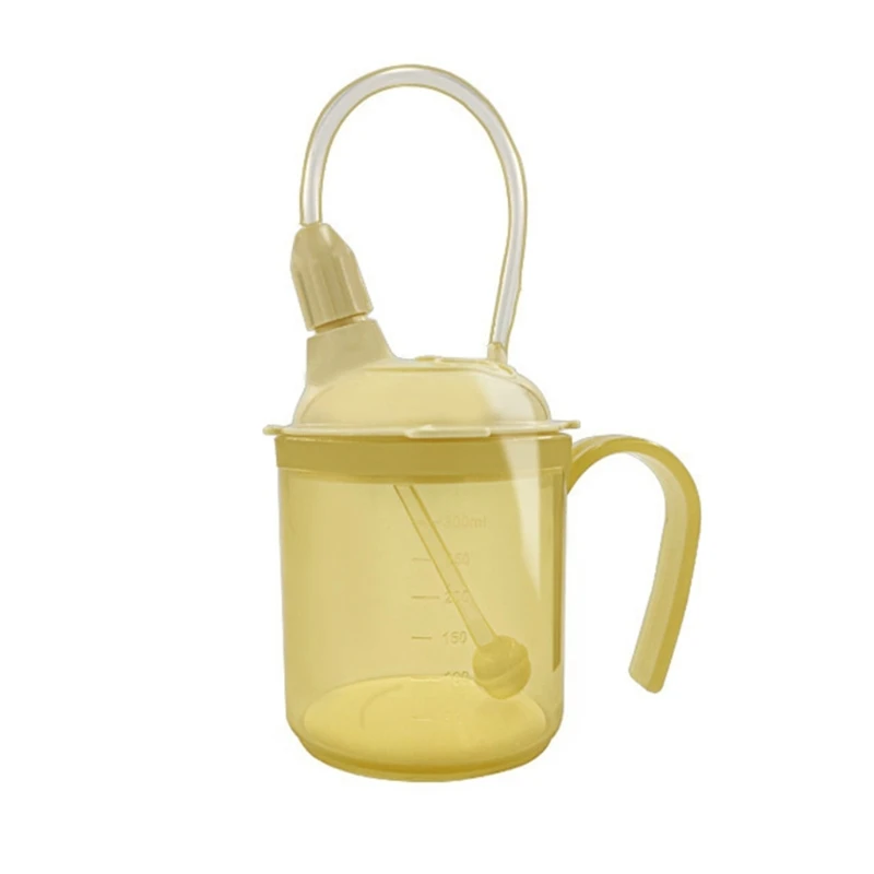 

Elderly Bedridden Patients Sippy Cups Spillproof Convalescent Feeding Cup with Straw Suiatble for Disabled Elderly