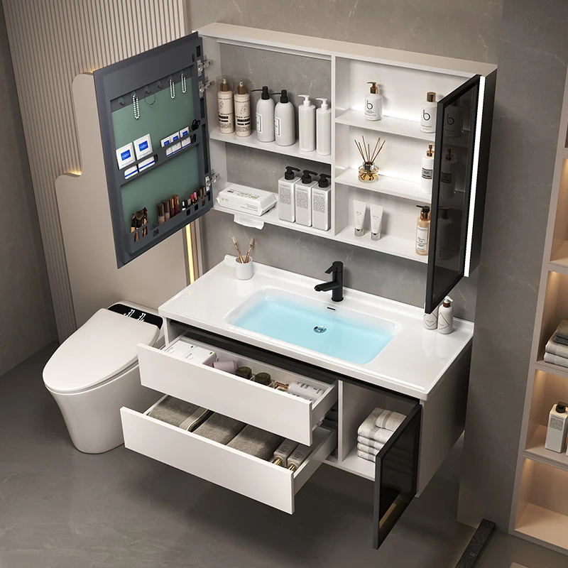 Полка для хранения колонна шкаф ванной комнаты напольные раковины шкафчик