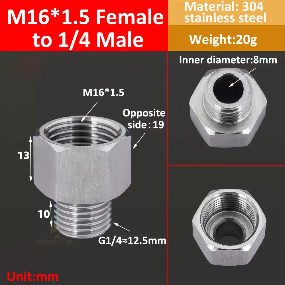 

Фитинг из нержавеющей стали M14*1,5 M20