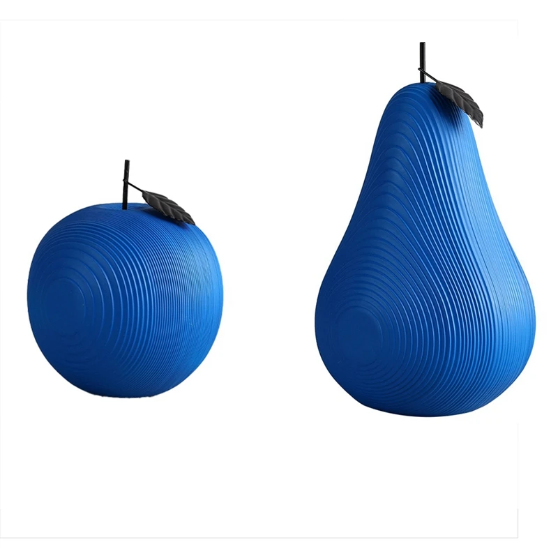 

Nordic Fruit Sculpture For Interior Home Decor Modern Resin Apple Pear Statue Figurine Cabinet Home Decoration Gift