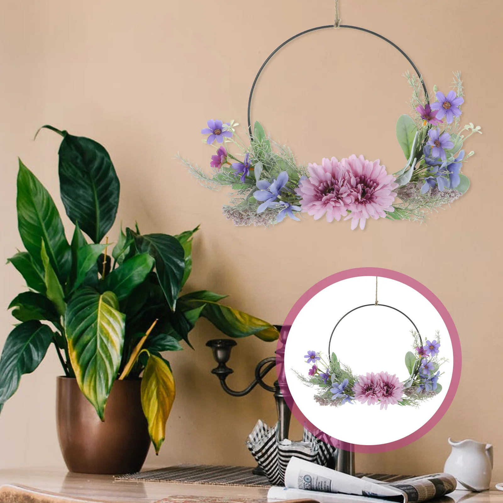 

Wall Decorations For Home Simulation Decorative Garland Wall Decorations Home Artificial Flower Polyester