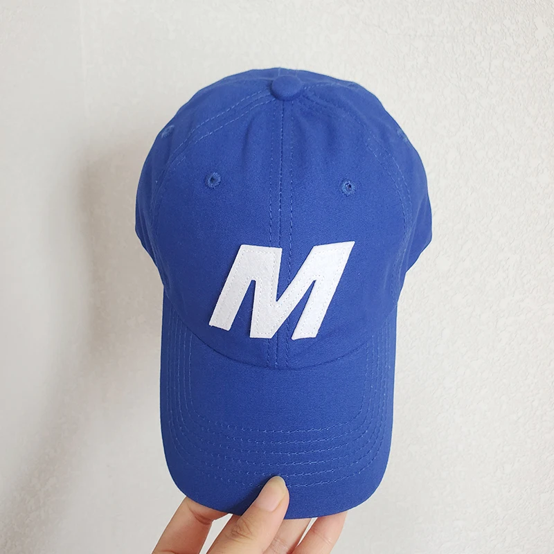 

Baseball Cap for Women 2022 Solid Color Cotton Baseball Cap for Man Dad Hat Big Letter M Label Snapback Hats for Men