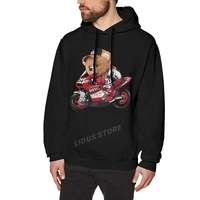 cute teddy bear riding motorcycle hoodie sweatshirts harajuku creativity streetwear hoodies