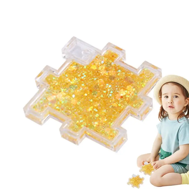 

Card Brick Toys Quicksand Decorative Pendant Handmade Toys Keychain Pendant Card Brick Desk Decor Portable DIY Crafts Stationery