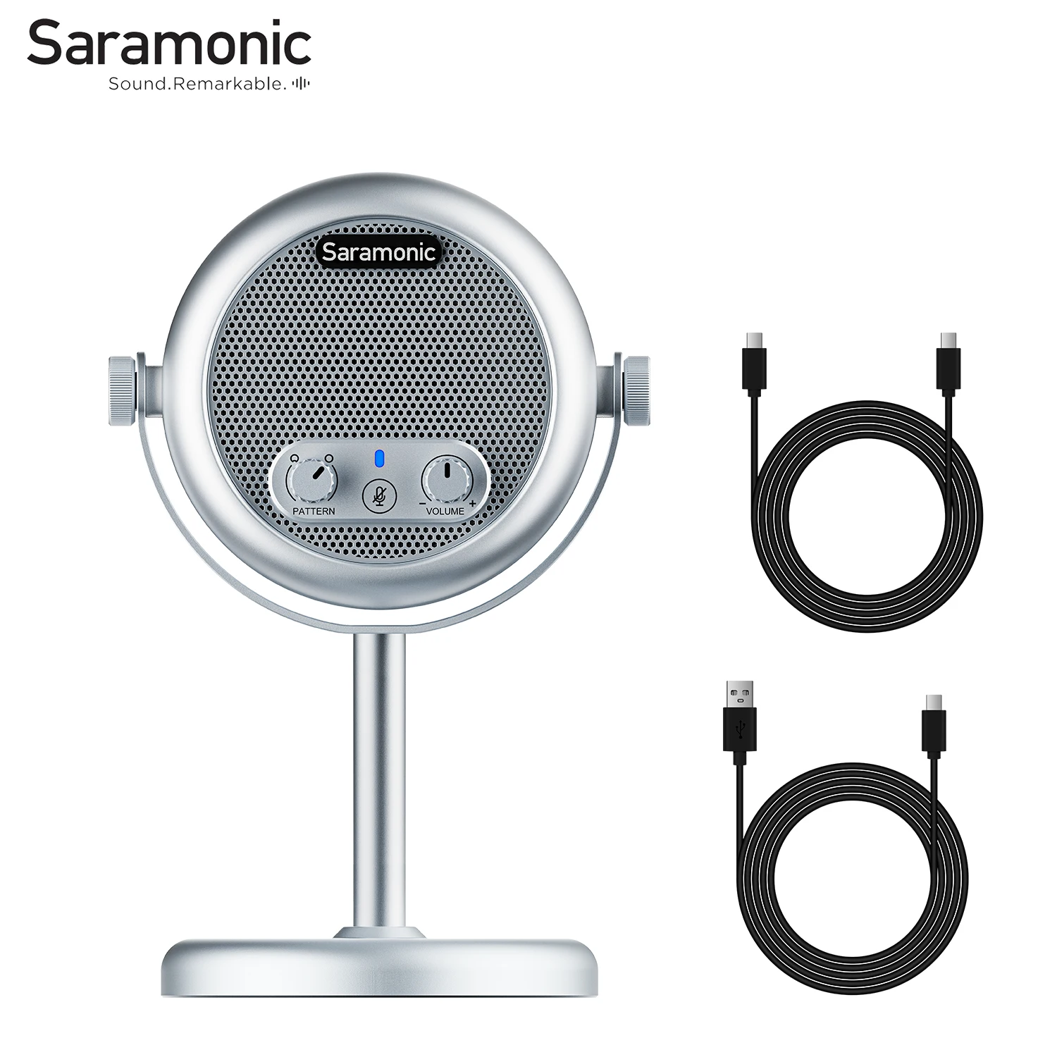 

Настольный конденсаторный USB-микрофон Saramonic Xmic Z4 для Android, планшетов, Mac, Windows, компьютеров, прямых трансляций, конференций, Youtube