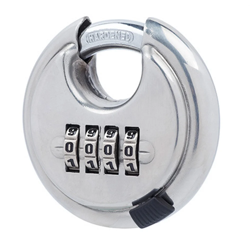 

Lock 4 Dial Digit Code Combination Shed Padlock Luggage Suitcase Password Hardened