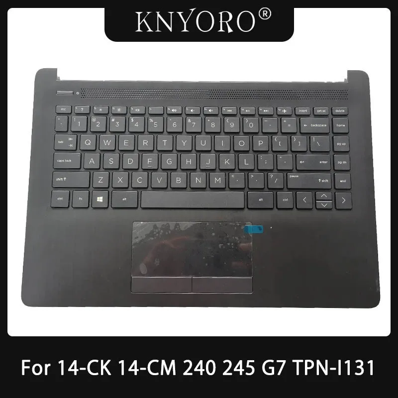 

US Keyboard For HP 14-CK 14-CM 240 245 G7 TPN-I131 Laptop Palmrest Cover Upper Case with Keyboard Touchpad L23491-001 L23181-001