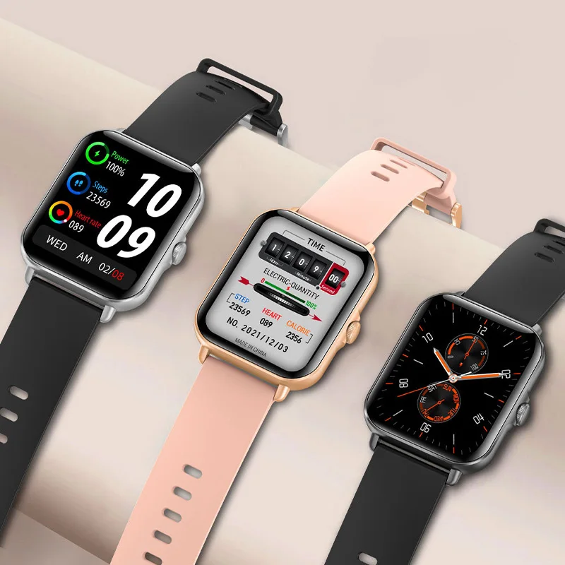 

2022 Bluetooth Call Smart Watch 1.69 Color Screen Voice Assistant Blood Pressure Heart Rate Smart Watch Women Reloj Inteligente