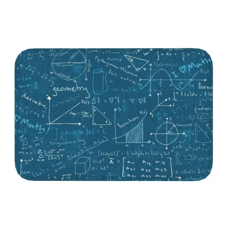 

Mathematics Formulas Math Carpet Door Floor Kitchen Bath Mat Anti-Slip Indoor Science Geek Teacher Doormat Balcony Entrance Rug