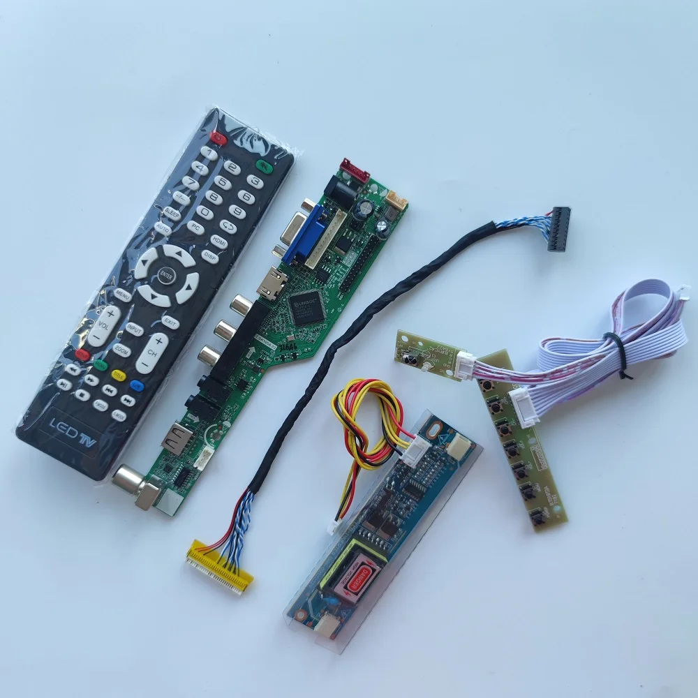 

Комплект платы контроллера телевизора для Φ/TLP1/TLP2/TLL7 1440x900 19 "30pin 2CCFL ЖК-дисплей светодиодный экран HDMI-совместимый VGA USB AV
