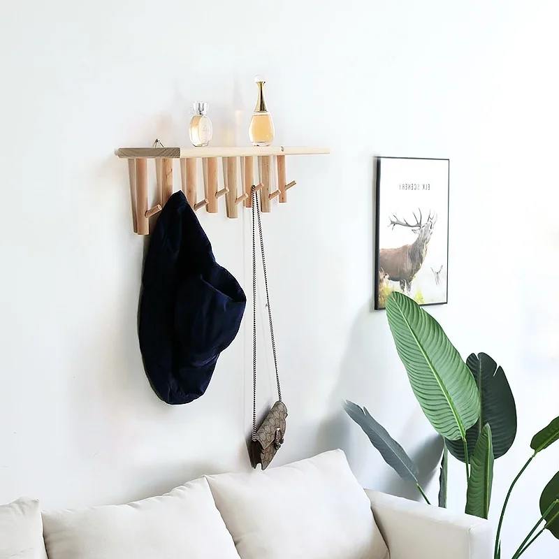 

handmade Porch Key hook wall hanging Decorations. Storage clothes rack DOOR wall Fitting room Creative shelf
