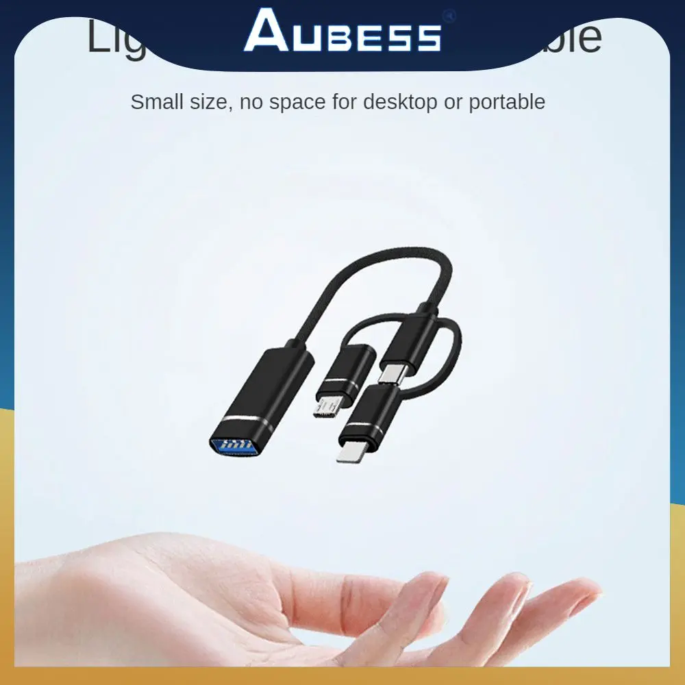 

Alloy Material Connection Handle Three-in-one Free Switching Usb3.0 Lightweight And Portable Patch Cord Data Line Compact Size