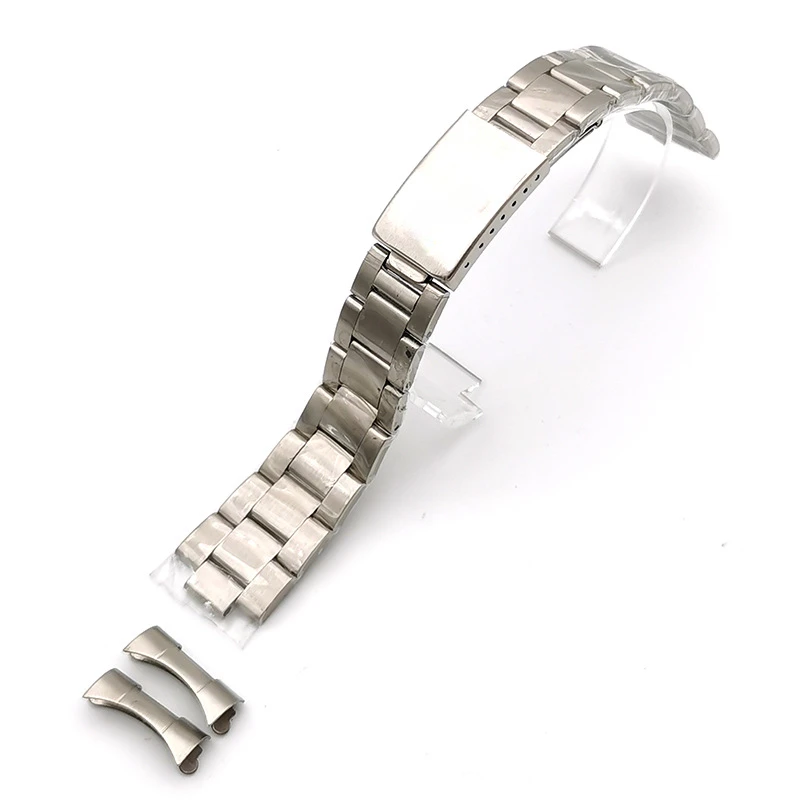 

For Rolex Oyster Diver Daytona Sky King Diving Watch Accessories Three Bead Stainless Steel Watch Strap 13 17 20mm