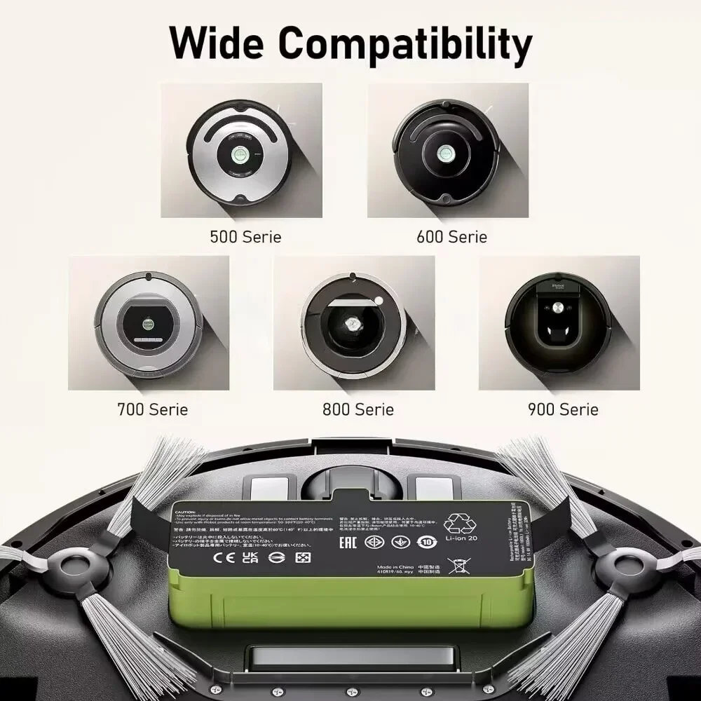 Литий-ионная батарея 1800 мАч для iRobot Roomba Cleaner серия 900 800 700 600 960 980 981 965 895 695 692 690 680 675