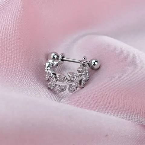 Серьги-гвоздики из нержавеющей стали ckcl с цирконом