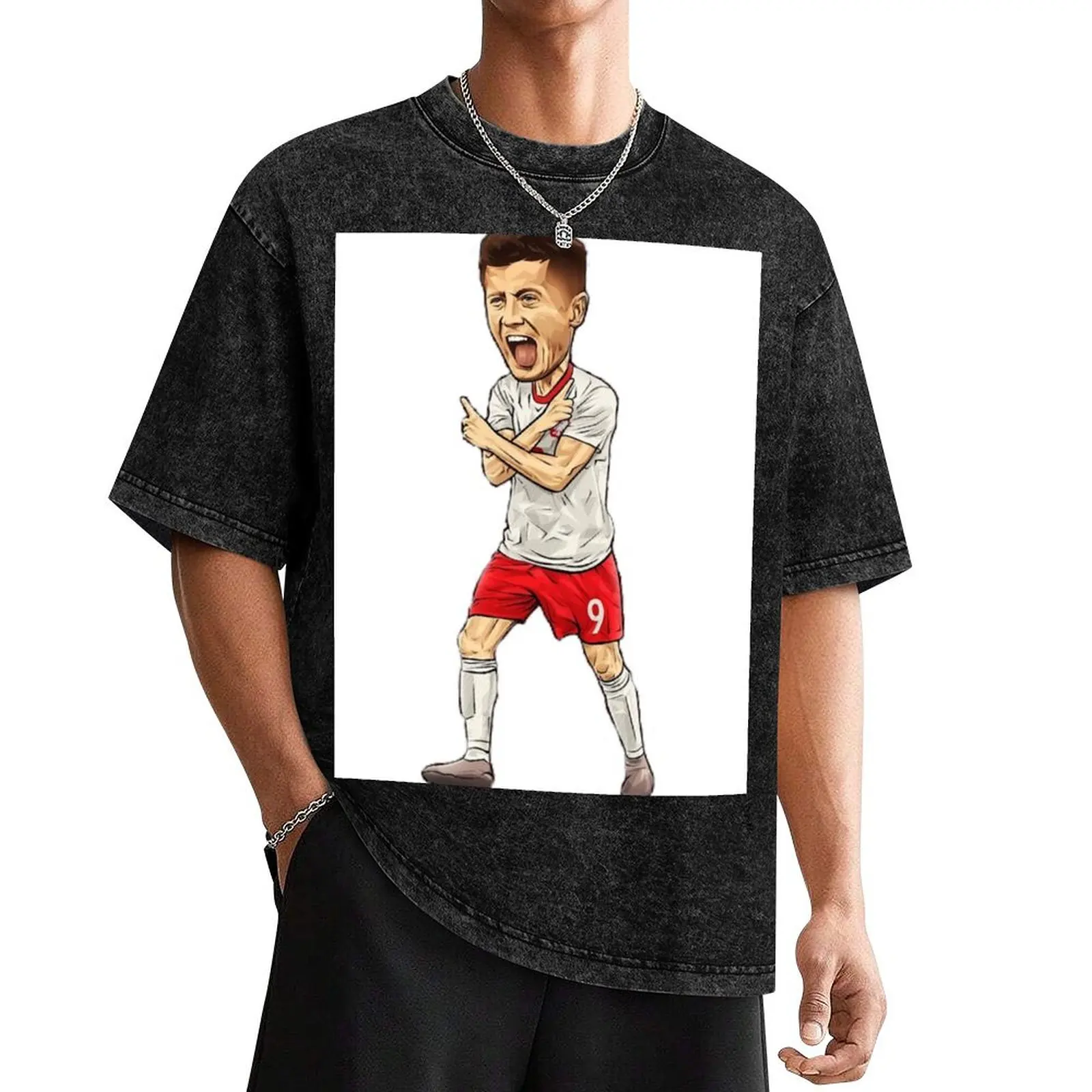 Футболка Robert Lewandowski of Bayern Munich and Poland футболки большого размера Louboutins мужские