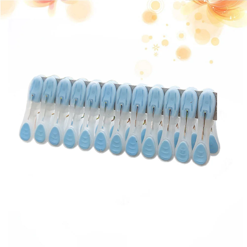 

24 Pcs Plastic ClothesClothes Line Outdoorss Multifunctional Large Laundry Clips Windproof Photo Clips for Socks Drying