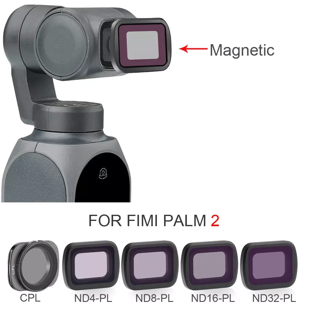 

Gimbal Lens Filter CPL NDPL4 8 16 32 Filter Set Kit for FIMI PALM 2 Gimbal Camera Handheld Action Camera Accessories