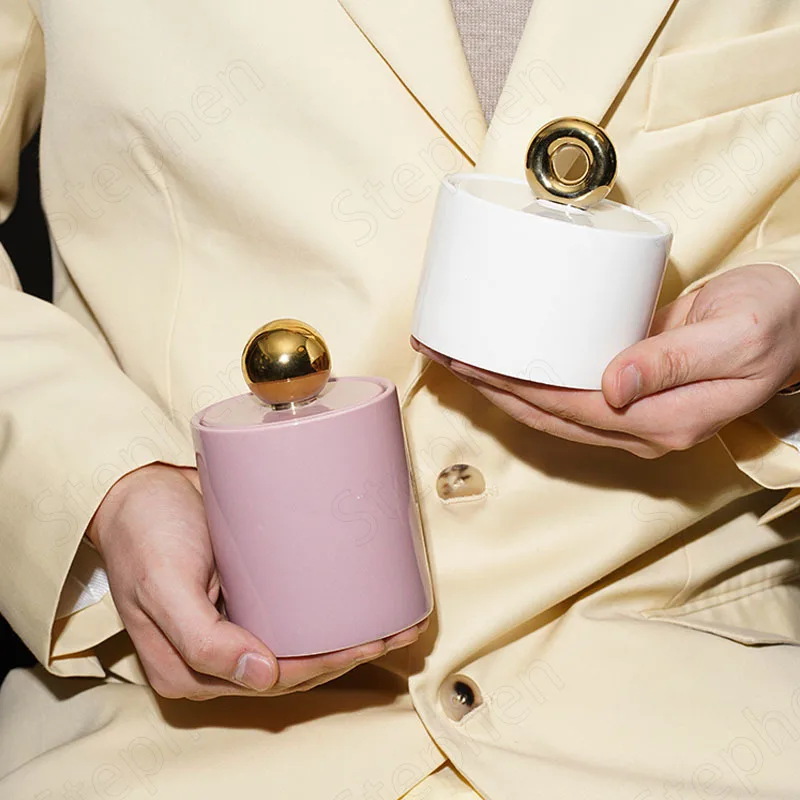 Однотонные геометрические банки Mason с крышкой в скандинавском стиле современные