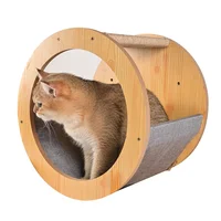Cat Bed Wall Mounted Wooden Climbing Pet Furniture House Perch Tree Shelves Toy for Rest and Play Perch Nap and Watch the Around