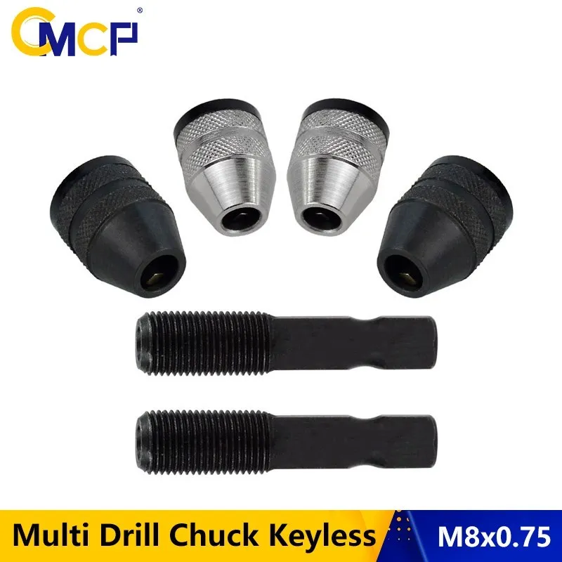 

CMCP Drill Chuck Keyless Screwdriver Impact Driver Adaptor Electric Micro Motor Clamp Chuck Fixture Hex Shank Drill Bits Adapter