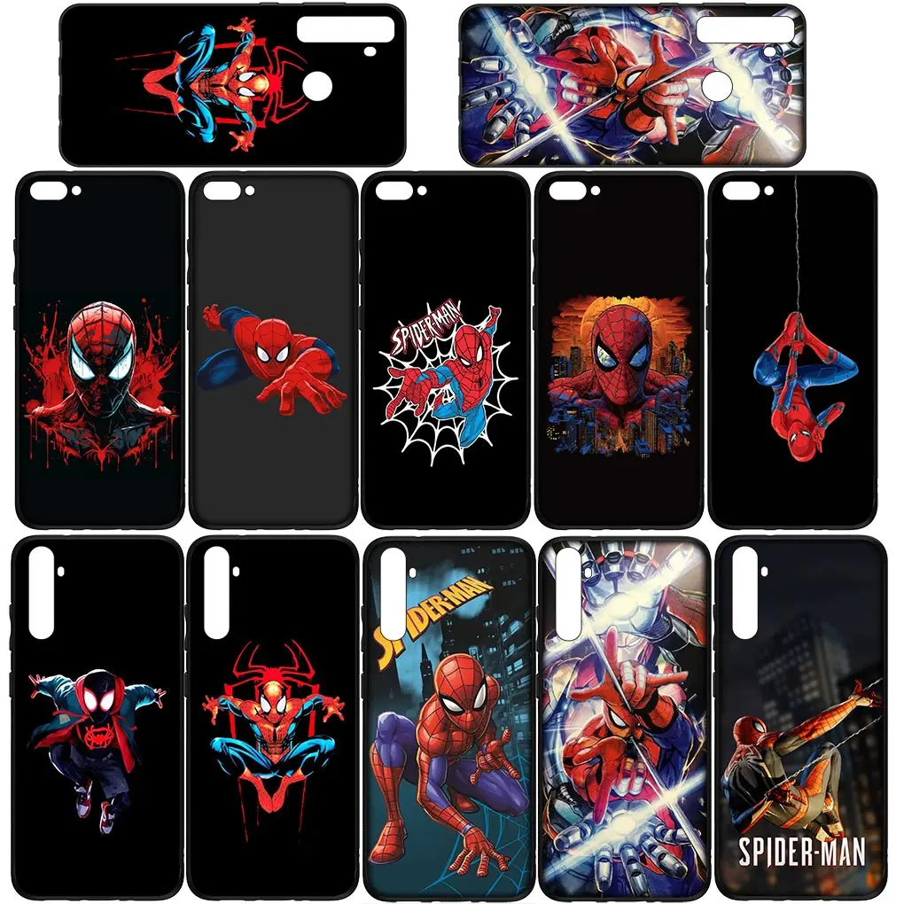 Чехол для телефона Человек-паук M-Marvels Spider Man Samsung Galaxy S21 S20 Fe S23 S22 Ultra S8 Plus A12 A13 A21S A73 +