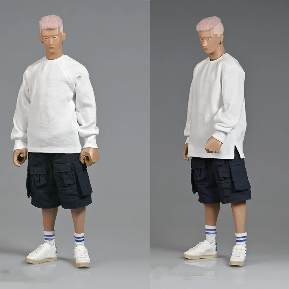 

1/6 Scale Male Soider Raglan/Regular Shoulder Long Sleeve T-shirt Bottoming Pullover Model for 12 inches Action Figure