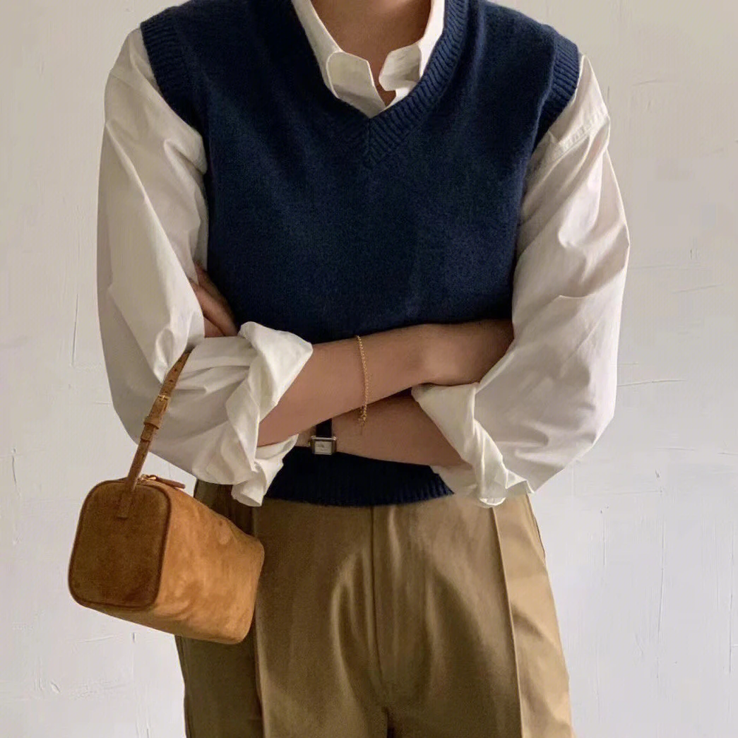 

Genuine Leather Women Handbag Retro Simple Armpit Bag Suede Leather Handbag Women