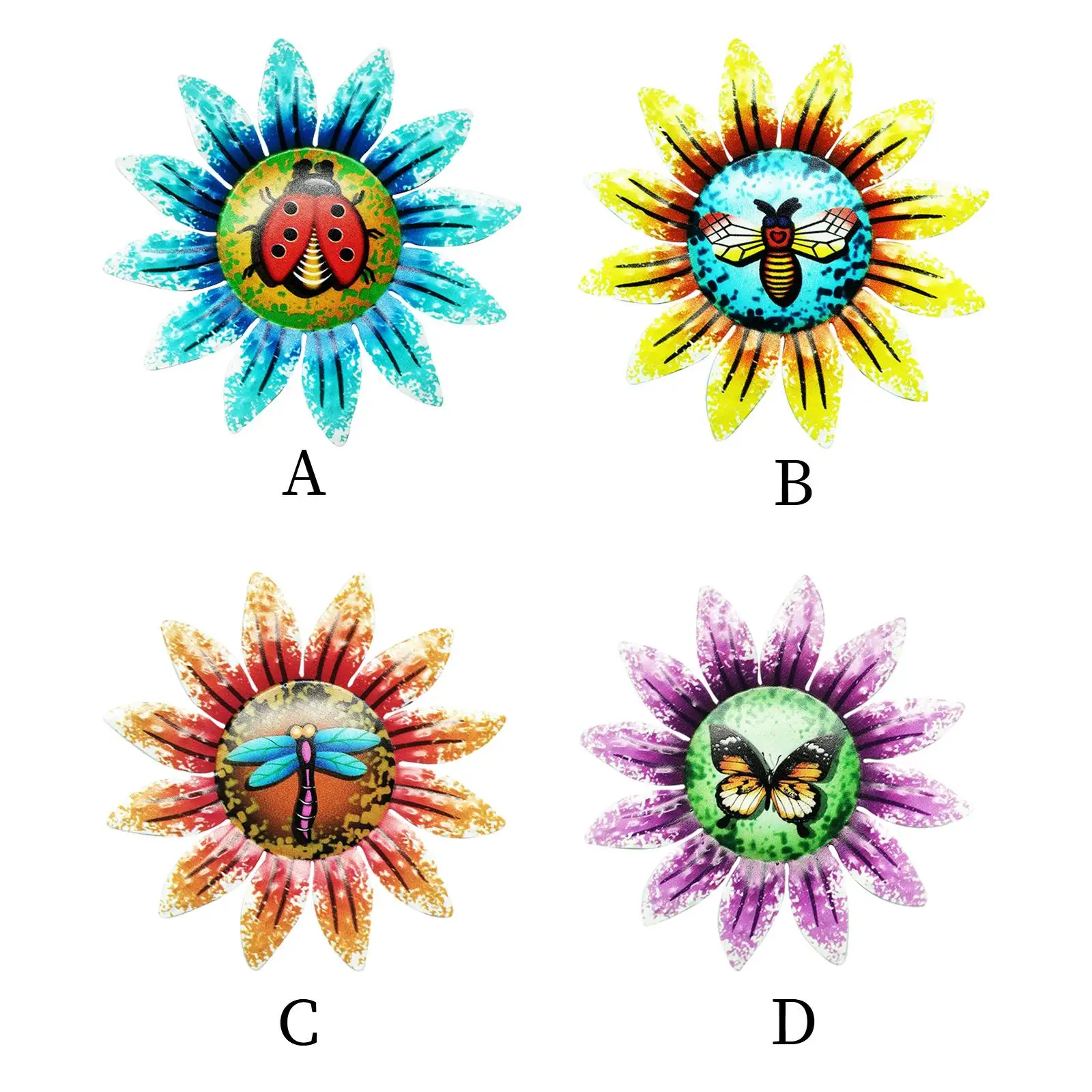

Металлическая 3D настенная подвесная скульптура в форме цветка искусство настенный Декор для комнаты