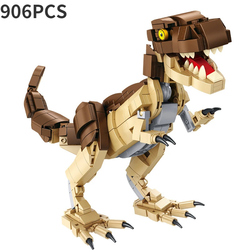 

IDEAS DIY Dinosaur Toys Jurassic Park T-Rex Dinosaur World Building Blocks Creative Deformed Dinosaur Bricks Sets Boy Toy Kids