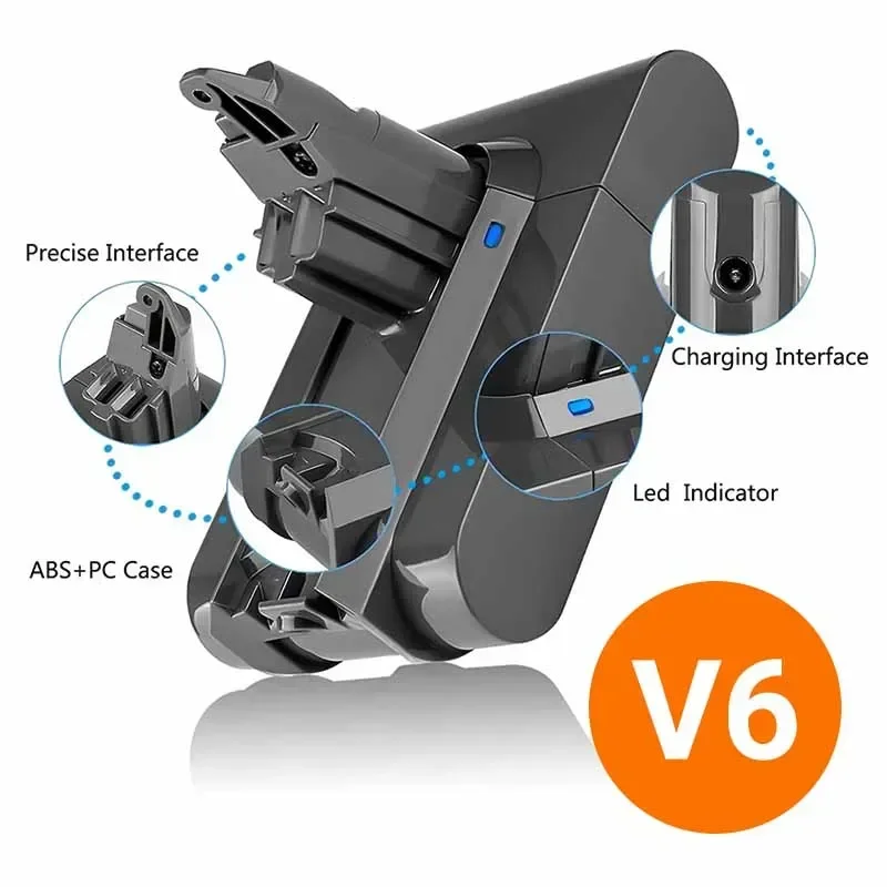 Фото Аккумулятор для пылесосов Dyson V6 V7 V8 Series SV07 SV09 SV10 DC58 DC31 DC34 Absolute Fluffy Animal Pro №2