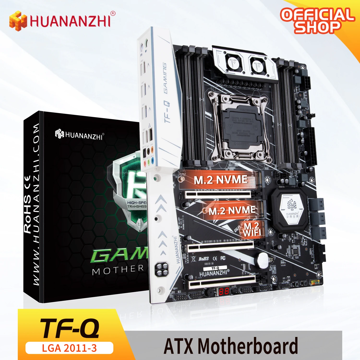 HUANANZHI X99 TF Q LGA 2011-3 XEON X99 Motherboard ATX Intel XEON E5 LGA2011-3 All Series both DDR3 DDR4 RECC NON-ECC memory