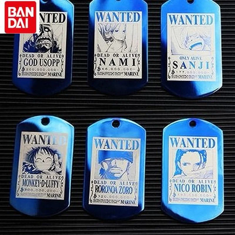 

Bandai One Piece Keychain Anime Peripheral Pendant Custom Key Ring Anti-Lost Card Cartoon Character Luffy Zoro Accessories