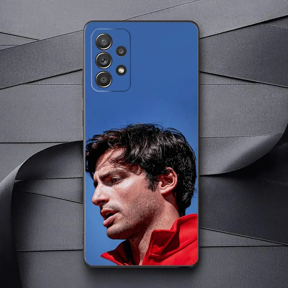 Чехол для телефона F1 55 C-Carlos S-Sainz Samsung Galaxy A13 A21s A22 A31 A32 A52 A53 A71 A80 A91 Мягкий черный