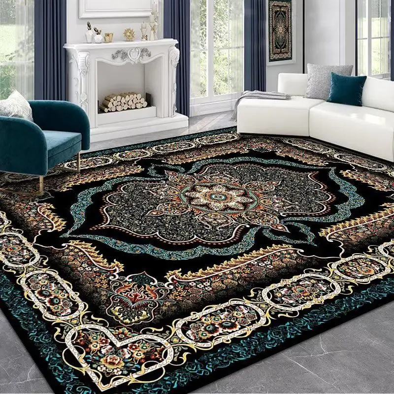 

Persian Style Carpet for Living Room Home Decoration Retro Lounge Rug Soft Bedroom Carpet Non-slip Bedside Mats Washable 200x300