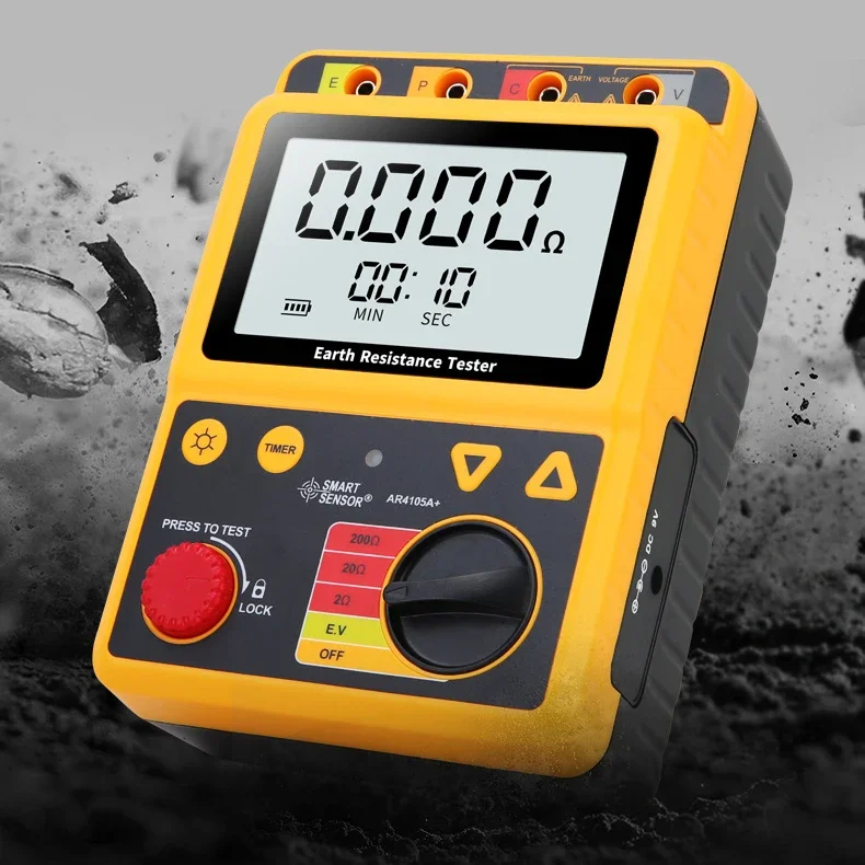 Датчик SMART AR4105A 200 Ом Измеритель сопротивления заземления Цифровой тестер