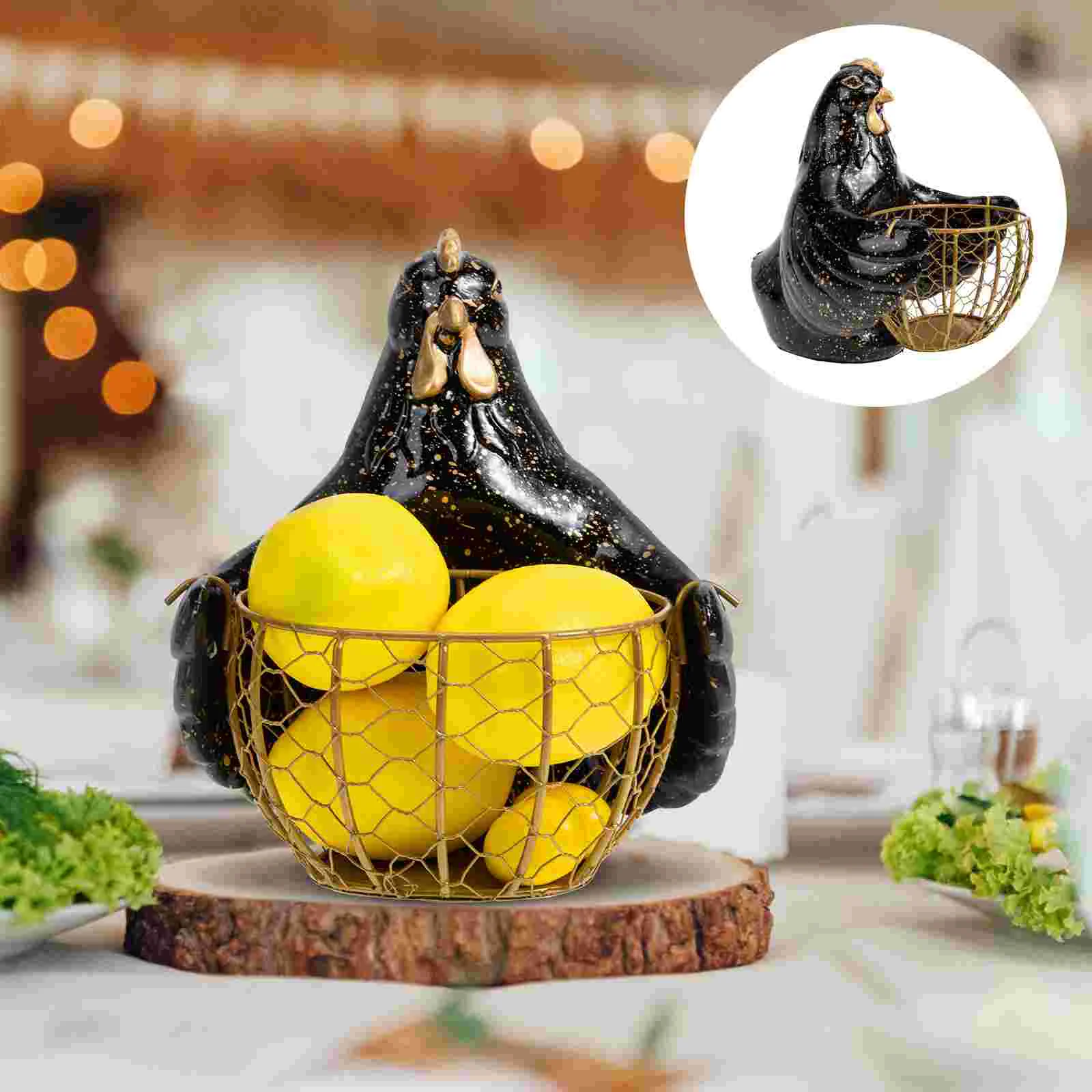 

Домашняя корзина для хранения, контейнер для хранения яиц, корзина для хранения в форме курицы, корзина для еды