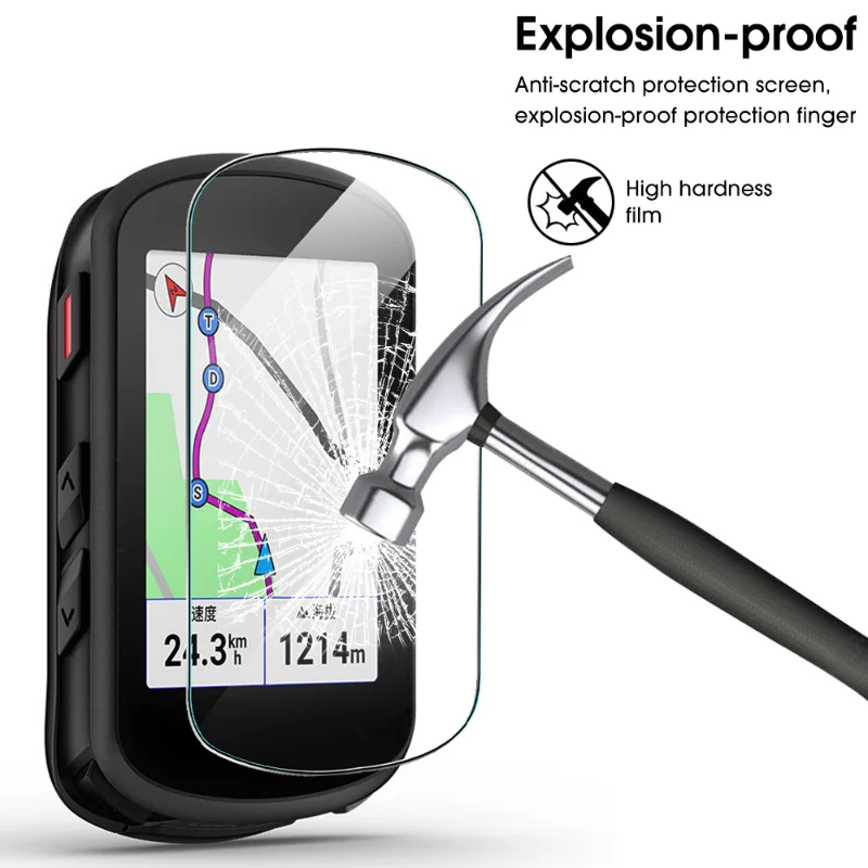 Tempered Glass for Garmin Edge 540 840 Bike Stopwatch Film Screen Protector Anti-scratch Ultra-HD Protective Films Accessories