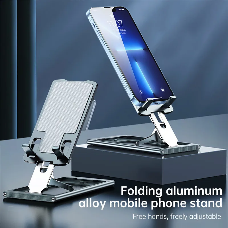 

Lovebay Foldable Phone Holder Universal Desktop Desk Stand Portable Aluminum Alloy Desk Holder Stand For iPhone Huawei Xiaomi