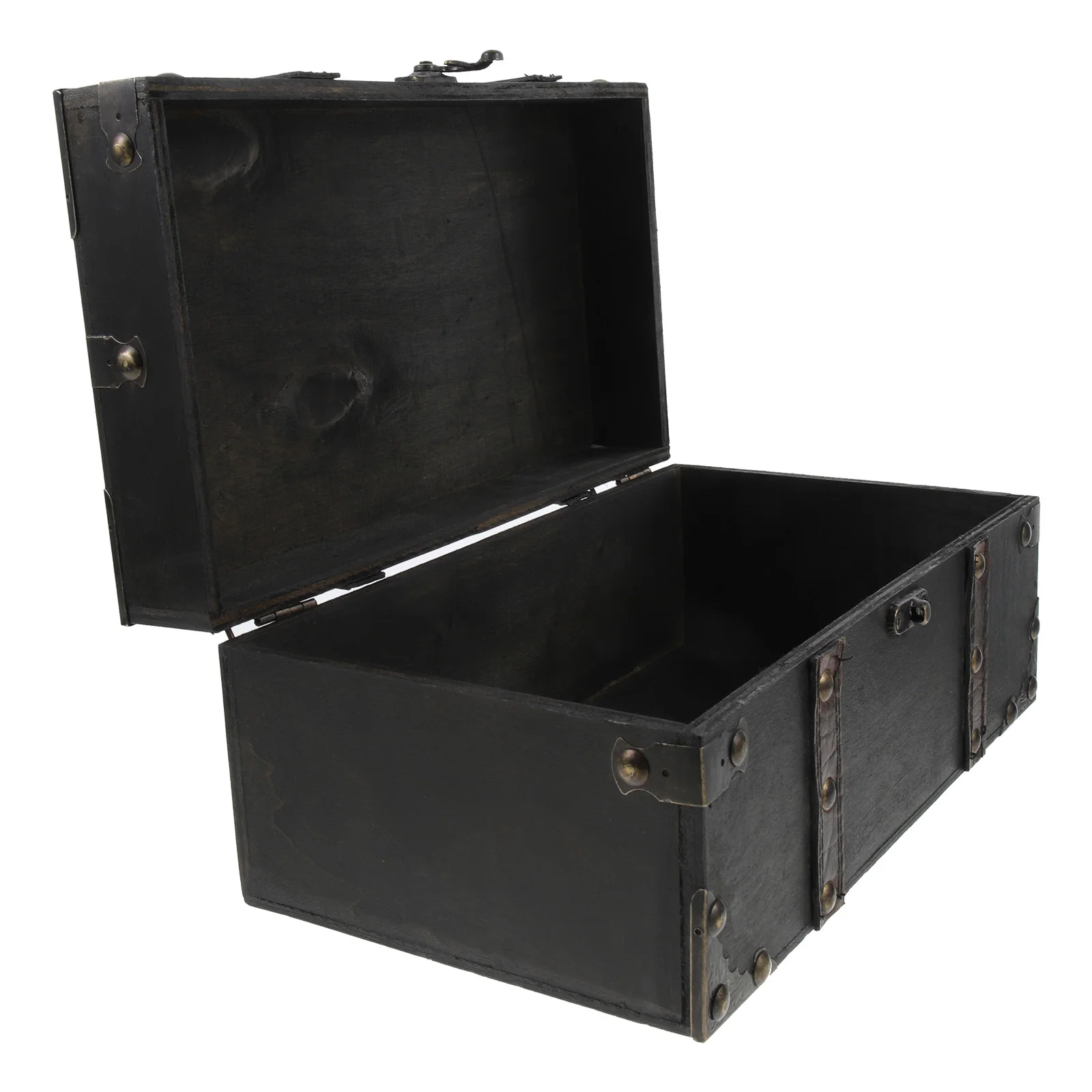 

Vintage Wooden Treasure Coin Box Treasure Pirate Box Wooden Gift Box