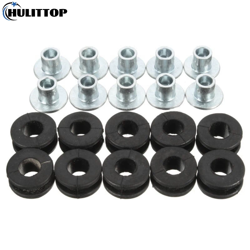 10 pz moto gomma occhielli kit guarnizioni bullone assortimento Set parti del motociclo per Honda Yamaha Suzuki moto occhielli