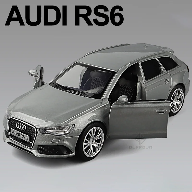 Модель автомобиля Audi RS6 в масштабе 1:36 универсал Игрушечная модель из литого