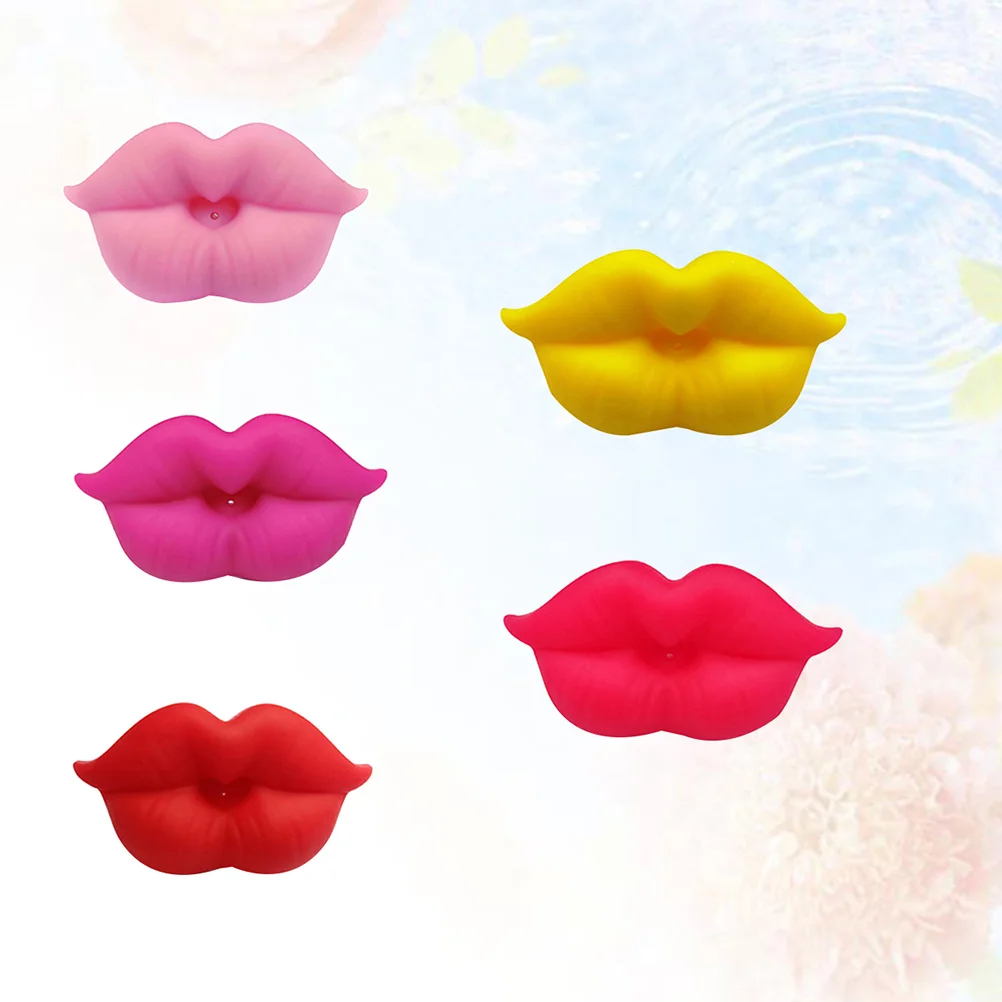 

5pcs Infant Pacifier Funny Lips Pacifiers Silicone Pacifier Design with Kiss Lip Pacifier Lovely Mommys Kiss Lips Pacifiers